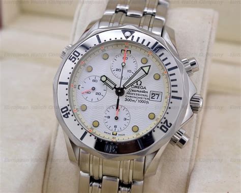 omega seamaster professional chrono|omega seamaster chronograph white face.